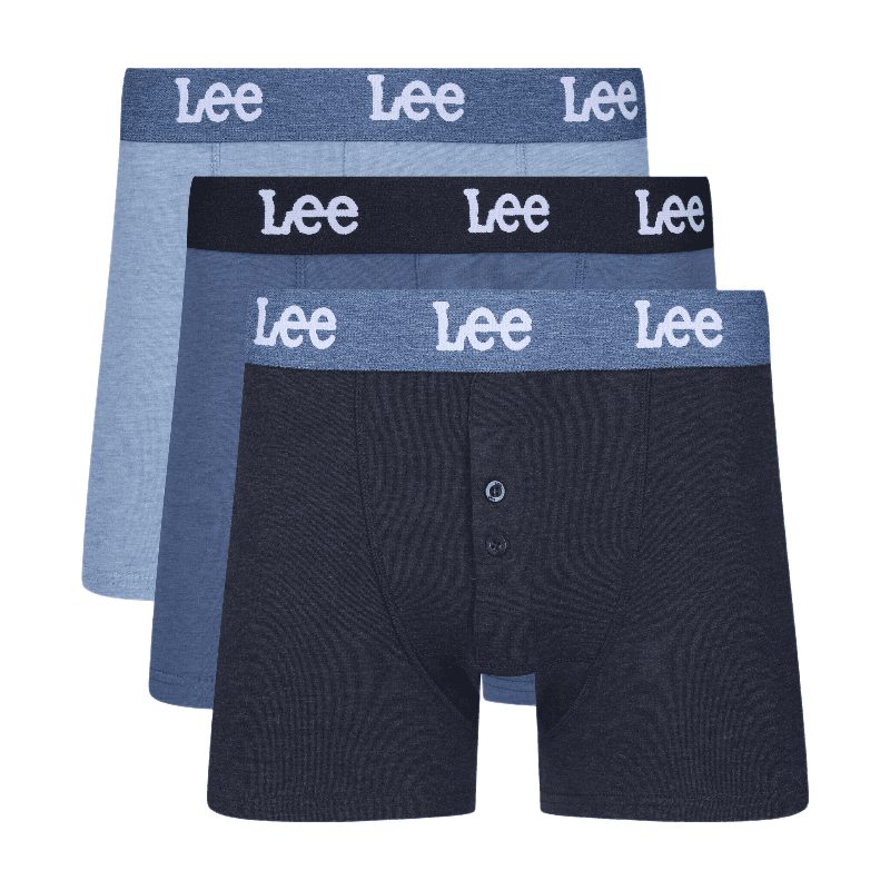 LEE TRUNKS knoopjesbroek Bonner - denimkleuren Medium/Licht/Donker - S