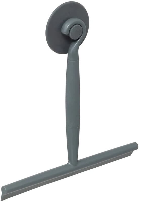 5five Glas Schraper met Zuignap - Donkergrijs, 22 cm