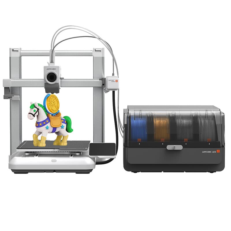 ANYCUBIC x JOYBUY Kobra 4 Combo Smart Multicolor 3D-printen met Precisie Automatische Nivellering en Actieve Filamentdroging