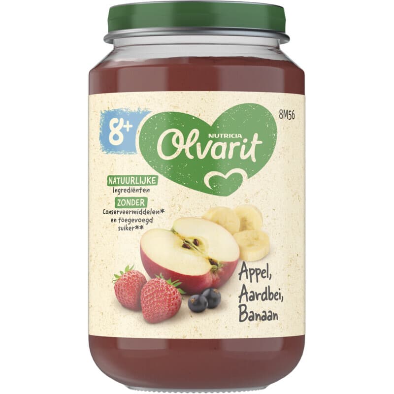 Olvarit Appel Aardbei Banaan 8M56 200 g