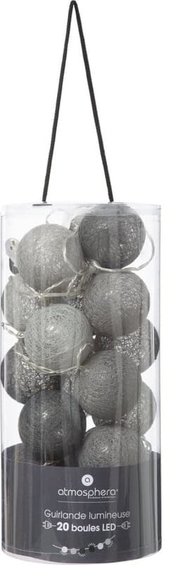 Atmosphera LED Slinger - 20 Ballen, 6 cm, Meerkleurig