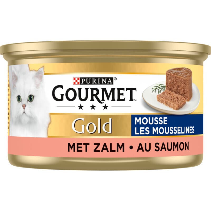 Gourmet Gold mousse met zalm kattenvoer 85 g