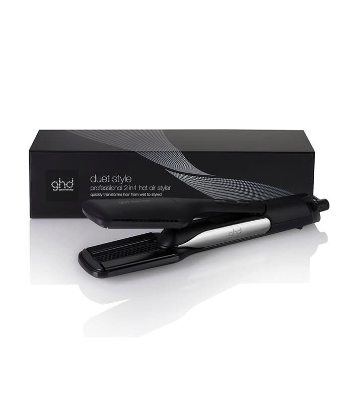 Ghd Duet Black geplateerde stijltang en krultang - dubbele spanning - snel opwarmen - automatische uitschakeling