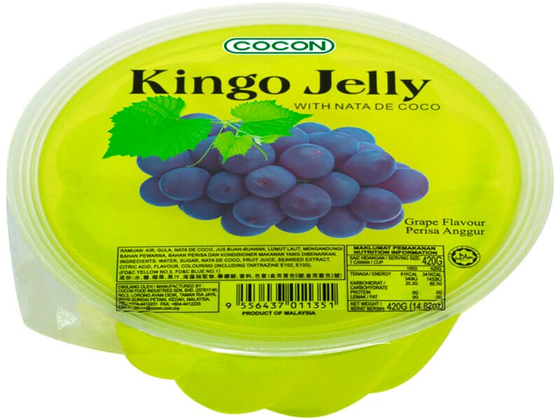 Kingo druivengelei met nata de coco 420 g