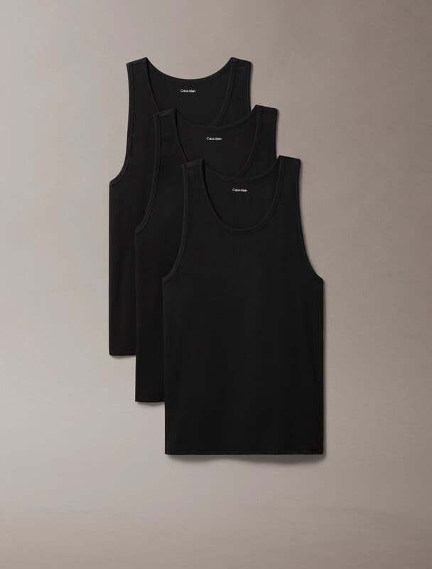 Calvin Klein tank 3-pack UB1 zwart heren XL