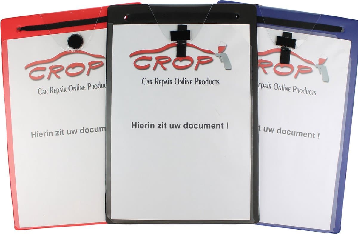 Werkorderfoedraal PREMIUM A4 met sleutelvak per 10 stuks - Blauw