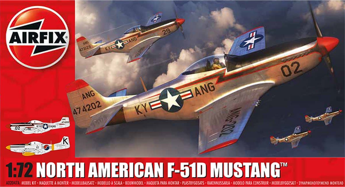 Airfix Modelbouwpakket Militaire voertuigen - 02047A North American F-51D Mustang Plastic - 1:72 - Modelbouw