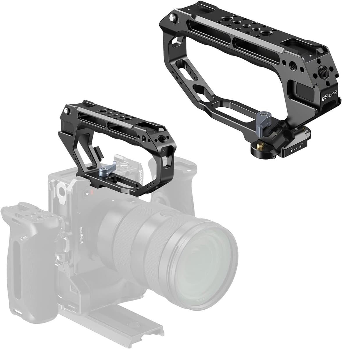 D-Style NATO-Rail Handgreep met Snelle Ontgrendeling, Koudebestendige Siliconen Grip, Geschikt voor Camera, Monitor en Microfoon - Veelzijdige Handgreep voor Handheld Rig en Videoproductie