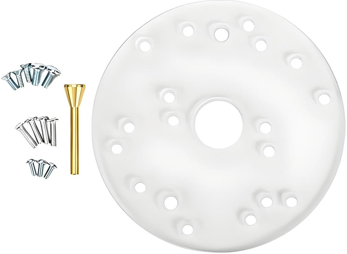 Universele Router Tafel Basisplaat van Acryl met Centrering Pin, Schroeven en Meerdere Voorgeboorde Gaten voor Precisiewerk