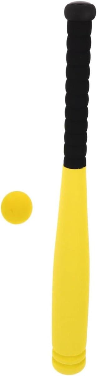 Honkbalknuppel set - Peuter knuppel - Buitensporten kinderen - Zacht EVA materiaal - 54 cm - Geel