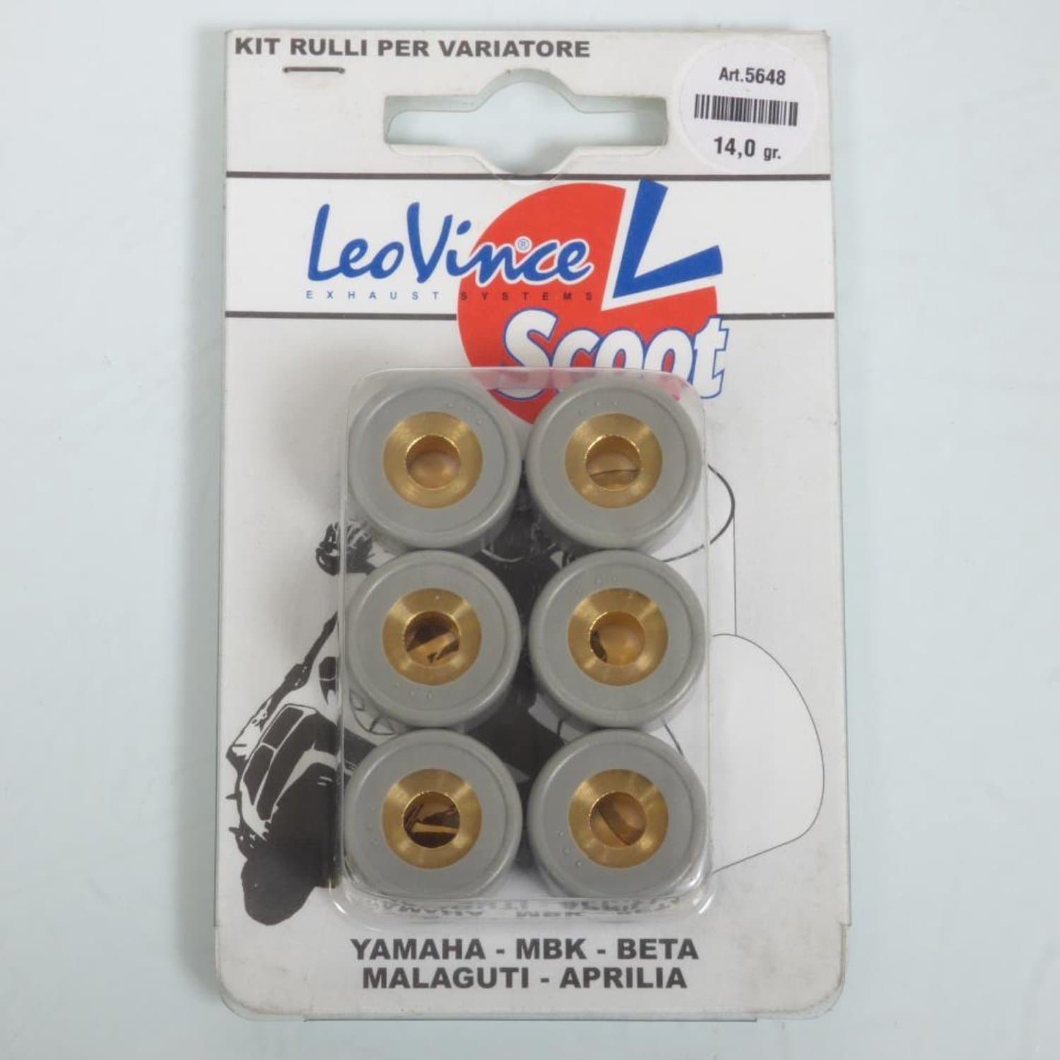 Galet rouleau de variateur Leovince pour Scooter Kymco 300 PEOPLE GTI ABS EURO4 2016 à 2018 Neuf