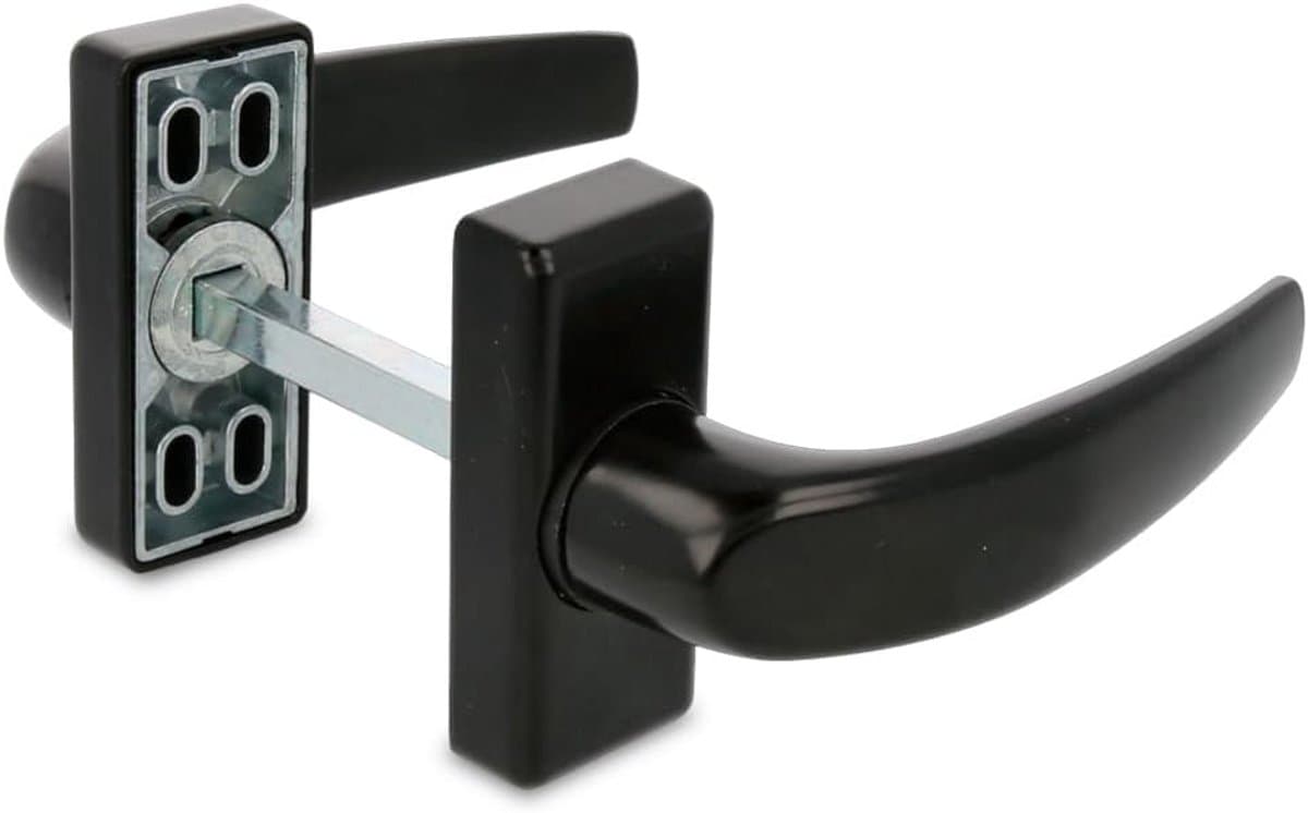 Deurklink Delta Aluminium Zwart - Modern en Duurzaam