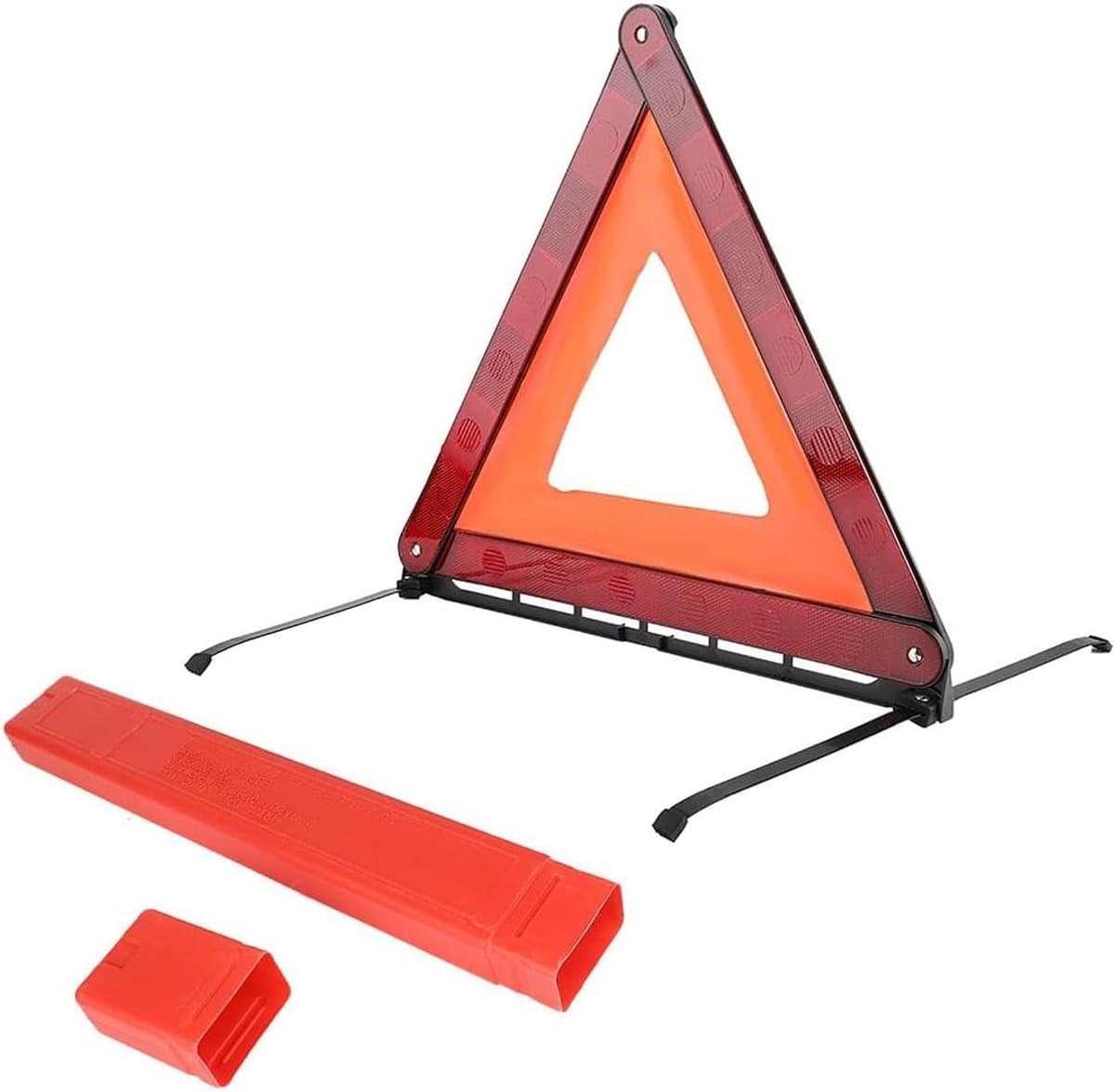 Gevarendriehoek Auto - Pechhulp Accessoire - Veiligheid Onderweg - Reflecterend Ontwerp - 42 cm - Felrood
