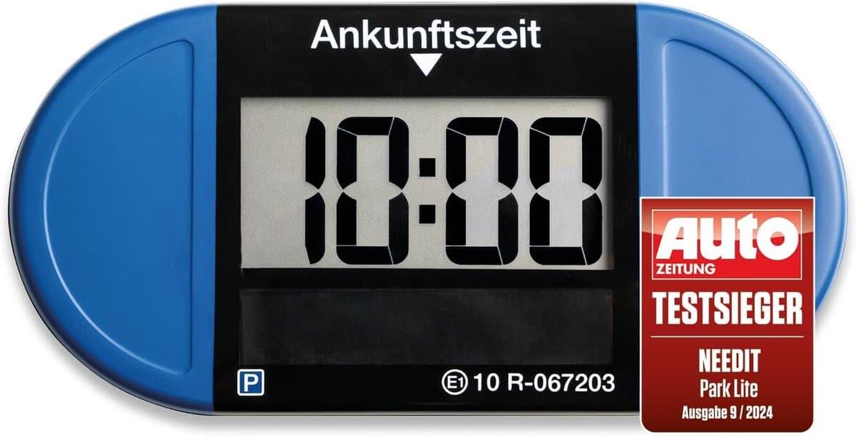 Elektronische Parkeerschijf - Digitale Parkeerschijf - Parkeertijd Registratie - Automatische Tijdinstelling - 8 x 4.5 x 1 cm - Blauw