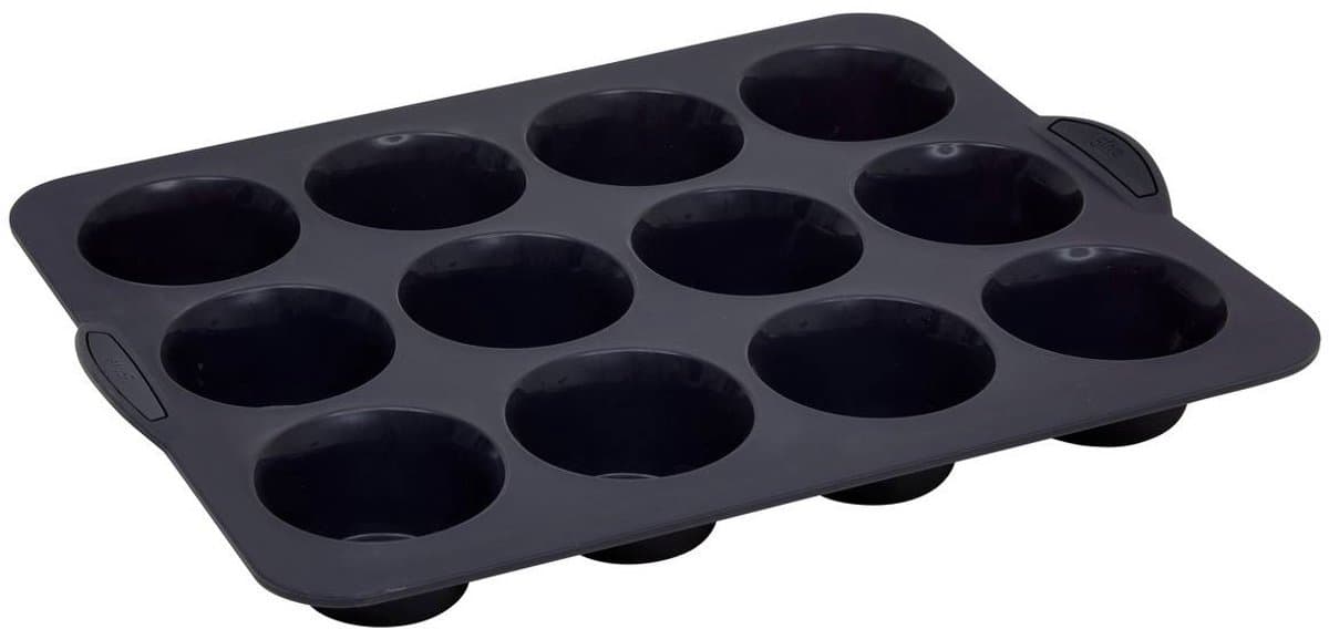 Siliconen TOP Maxi siliconen 12 muffinvorm - verstevigde harde armatuur - anti-aanbak - 40 × 30,5 × 4,5 cm - oven, vriezer & vaatwasser - 100% Siliconen Platinium