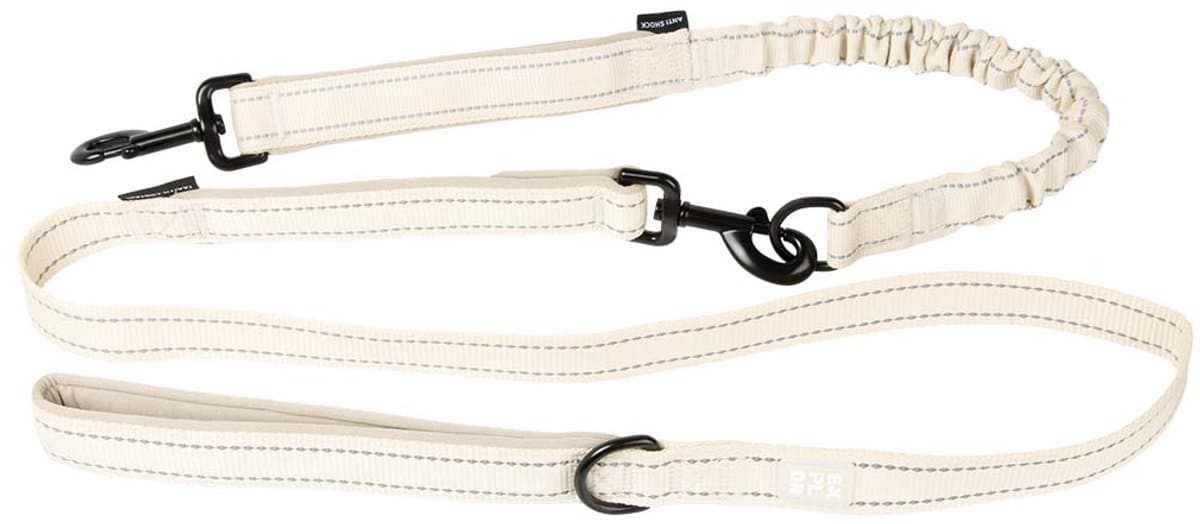 duvoplus EXPLOR Ultimate Fit leiband 2in1 Fashion voor honden 180cm-16mm antique white