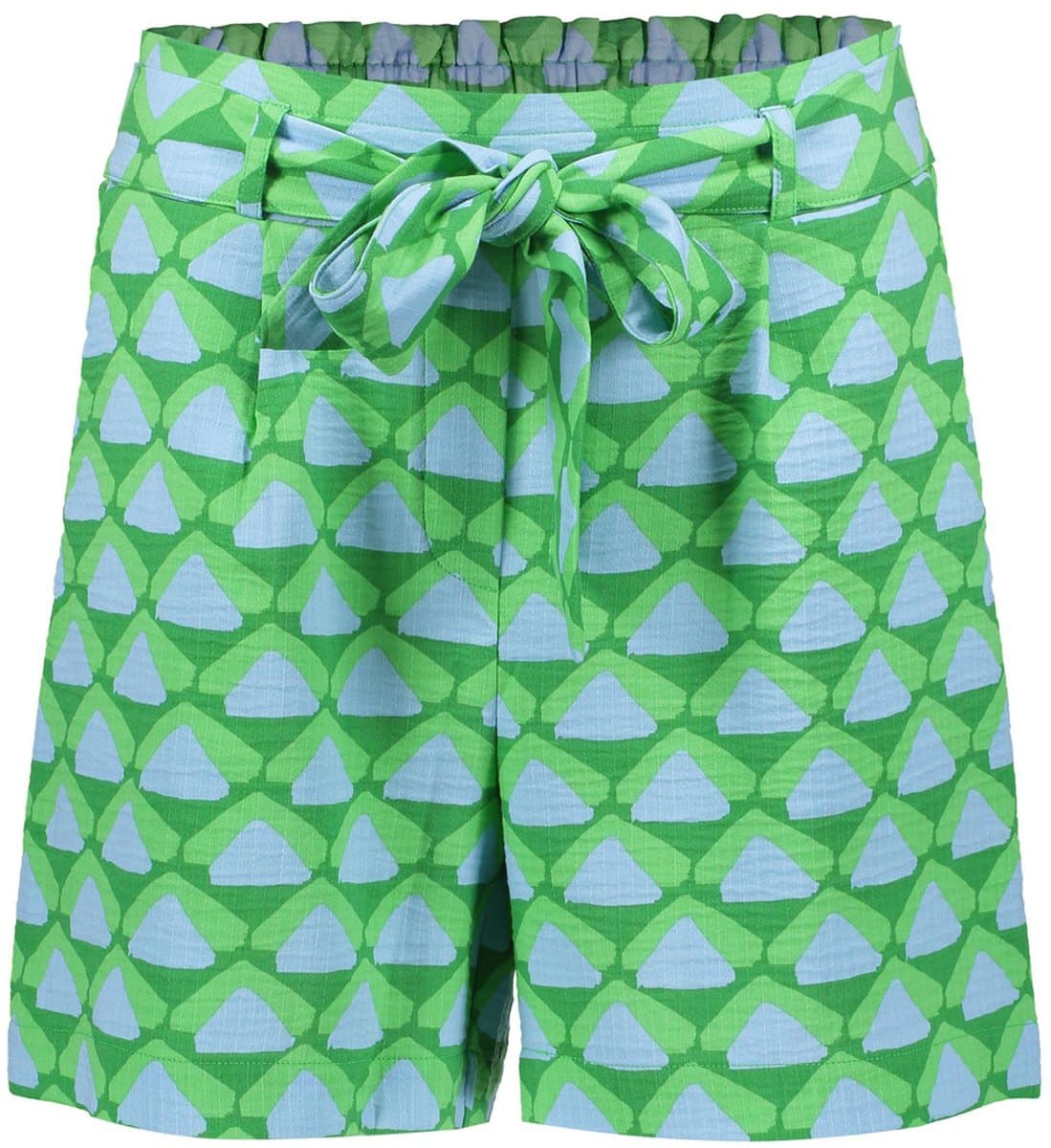 Geisha Broek Shorts Met Allover Patroon 51412 20 Green/blue Dames Maat - S