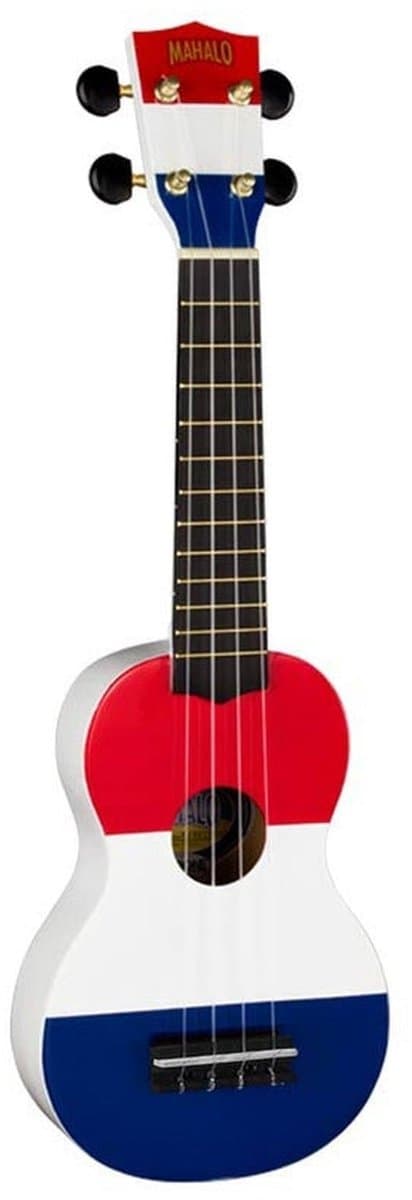 Mahalo U/NETH Nederlandse Vlag Print Sopraan ukulele incl. tas