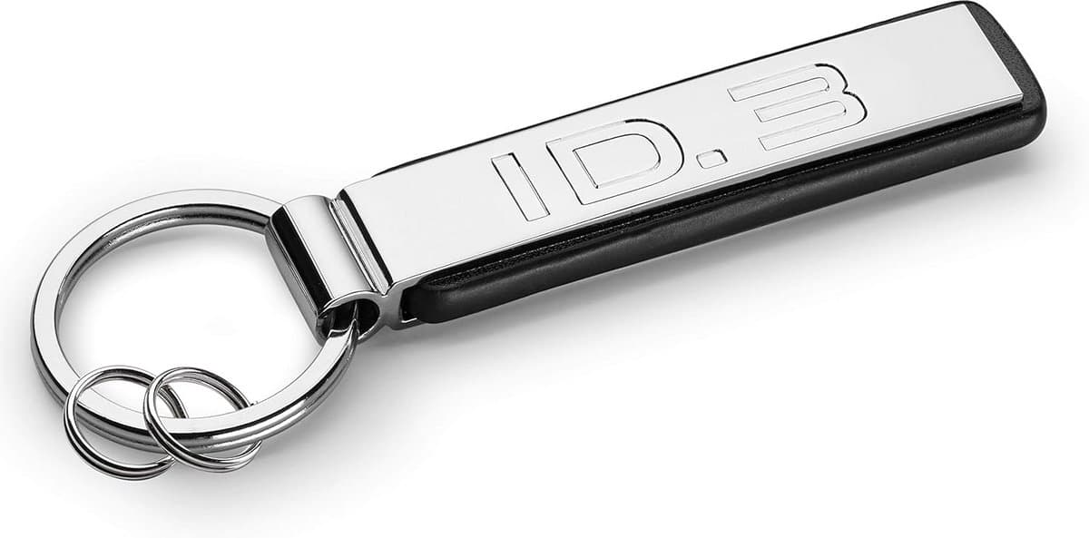 Moderne Sleutelhanger met ID.3 Opschrift - Chroom, Sleutelring 100x45x3 cm