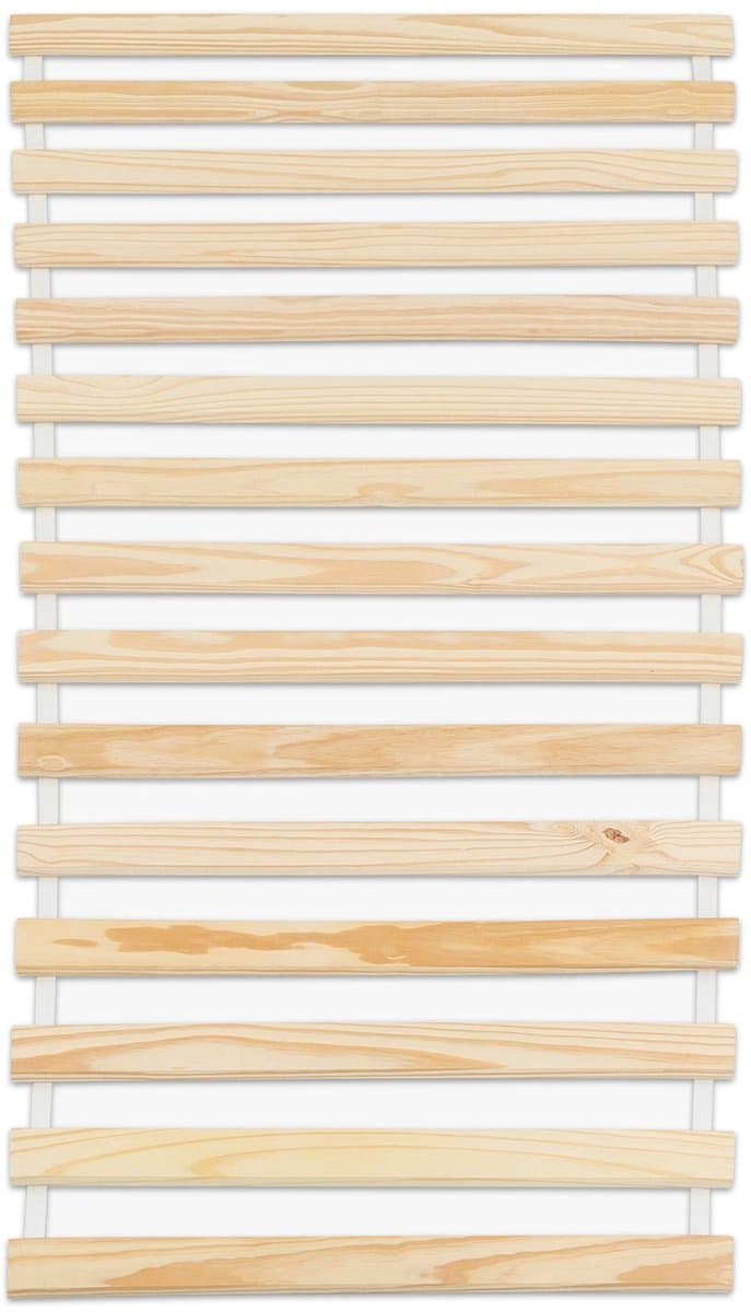 Oprolbare lattenbodem 80 x 160 cm van massief grenen - lattenbodem met 12 latten van massief grenen, oprolbare lattenbodem - hoofdafbeelding