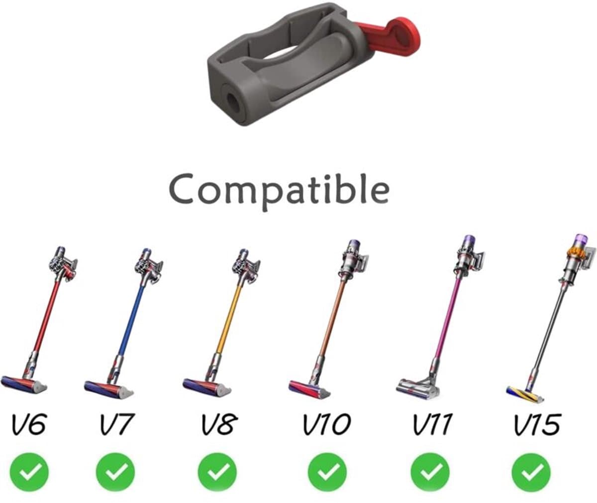 geschikt voor de aan/uit-knop van de Dyson V15 V6 V8 V7 V10 V11 Absolute/Animal/Motorhead stofzuiger. Deze clip vergrendelt de aan/uit-stand van de aan/uit-knop.