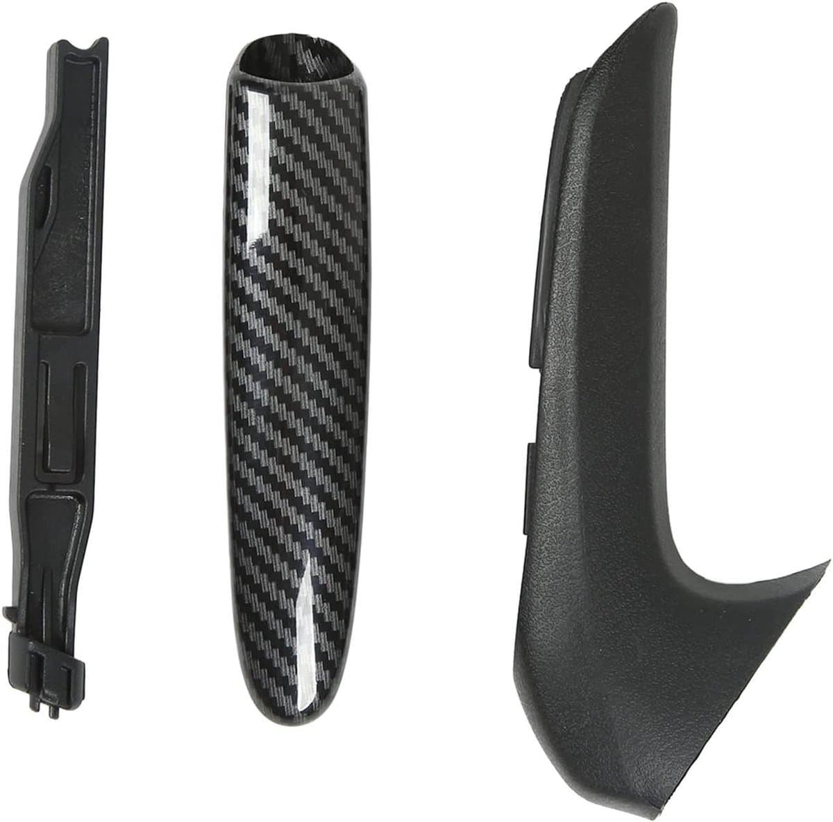 Parkeerremhendel Cover - Handremgreep Remhendel - Auto Interieur Upgraden - Carbon Fibre Stijl - 20x12x3 cm - Zwart