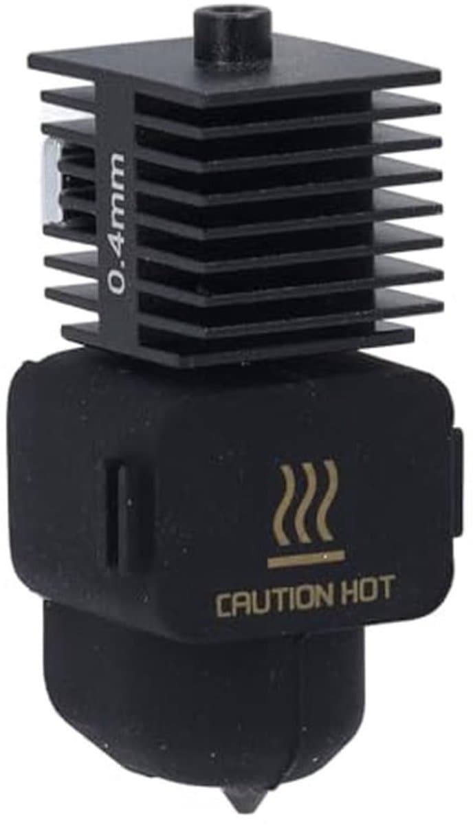 Mondstuk Hot End Kit Verwijderbaar Stalen Mondstuk Messing Verwarmingsblok voor Lab A1 Mini A1 3D-printer Filamentdiameter 1,75 Mm Compatibel met PLA ABS PETG TPU (0,4 mm)