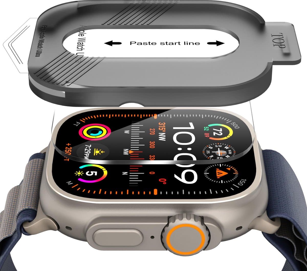 Dailygoody - Schermbeschermer - Gehard Glas - Eenvoudig te Installeren - HD - Krasbestendig - Voor Apple Watch Ultra 3/2/1 49mm