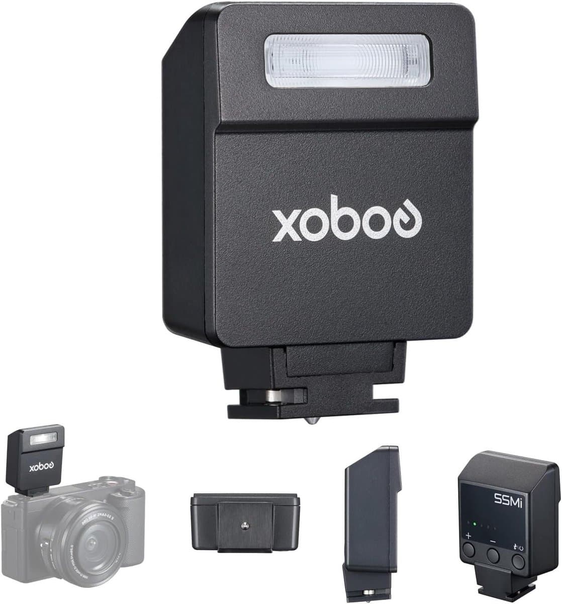 Mini Camera Flitser met 5 Vermogensniveaus, 3s Oplaadtijd en 440 Flitsen voor Canon, Nikon en Sony