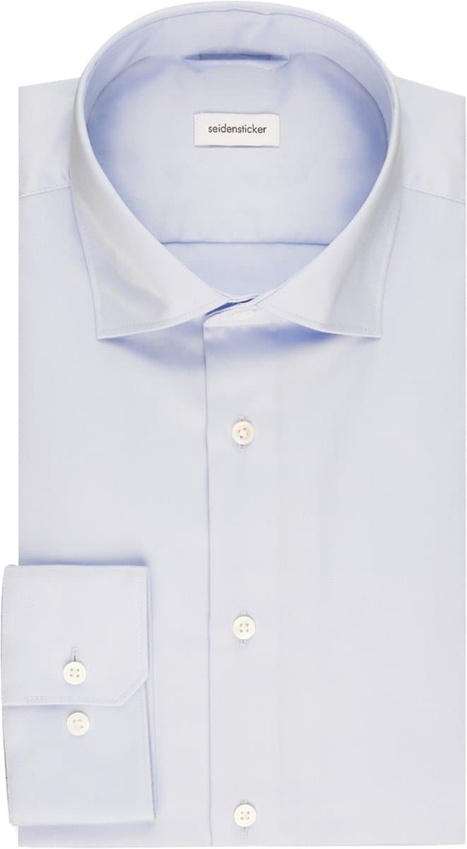 Seidensticker slim fit overhemd - popeline - blauw