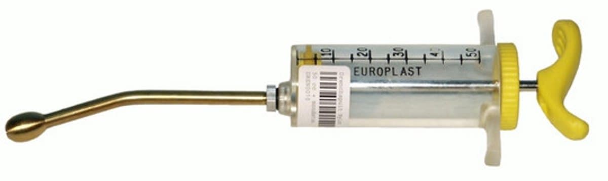 Excellent Drenchspuit - Nylon spuit - Injectie - 50 ml - inclusief mondstuk - Luer Lock mondstuk