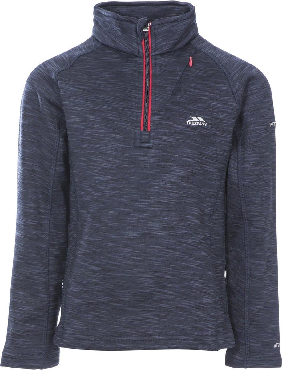 Trespass kinderfleecejas/fleecepullover Edvin - Jongensfleece At200 Navy Marl