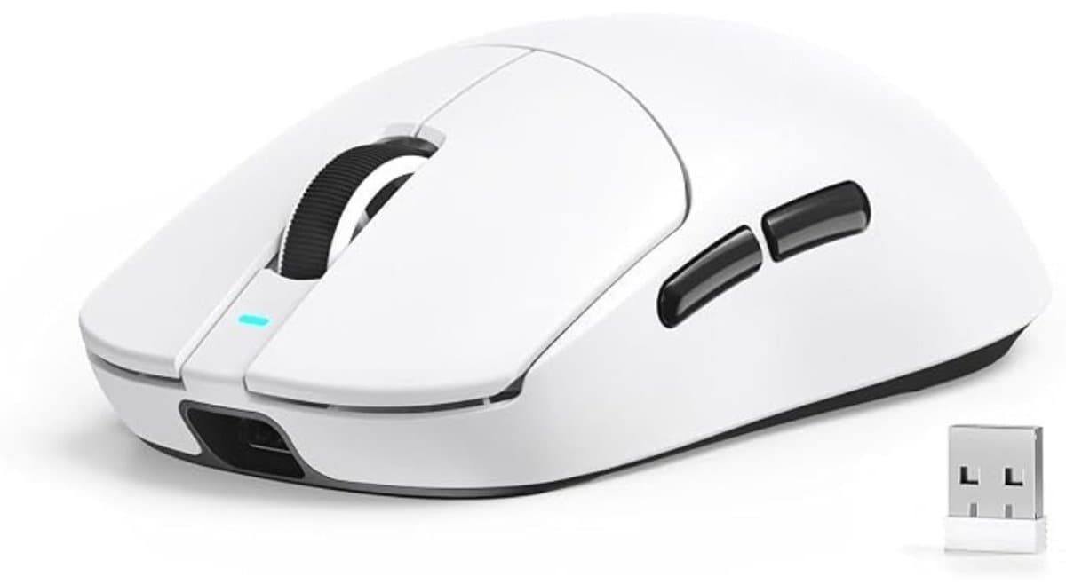 Kavora Gamingmuis - Gaming Muis - Computermuis - Draadloze Gaming Muis - Wit - 13cm x 6cm x 4cm