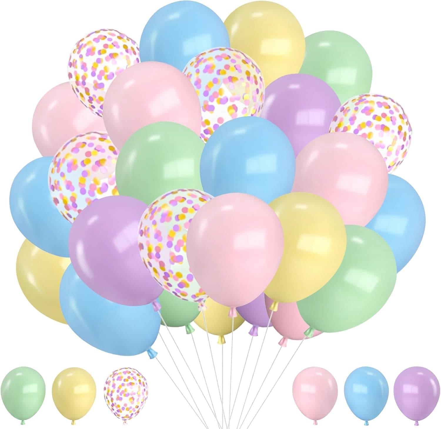 Pastel Ballonnen 30 Stuks - Kleurrijke Helium Ballonnen - Perfect voor Ballon Garland - Ideaal voor Feestdecoratie - ShopVlot