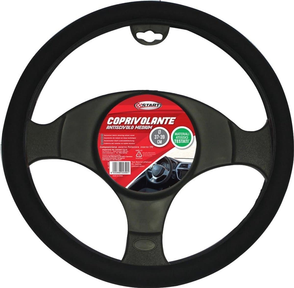 Stuurhoes voor Auto's in Slipvaste Stoffen - Diameter 37-39 cm