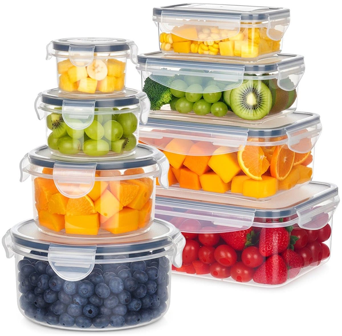 Vilde - Voedselcontainers Set - Deksel en Pakking - 8 Stuks