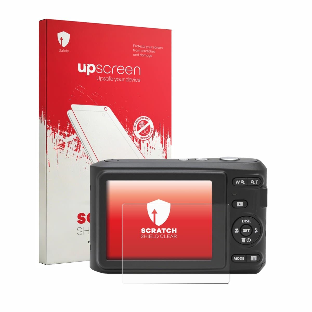 upscreen - Screenprotector voor Kodak Pixpro FZ45 - Folie Beschermfolie transparant