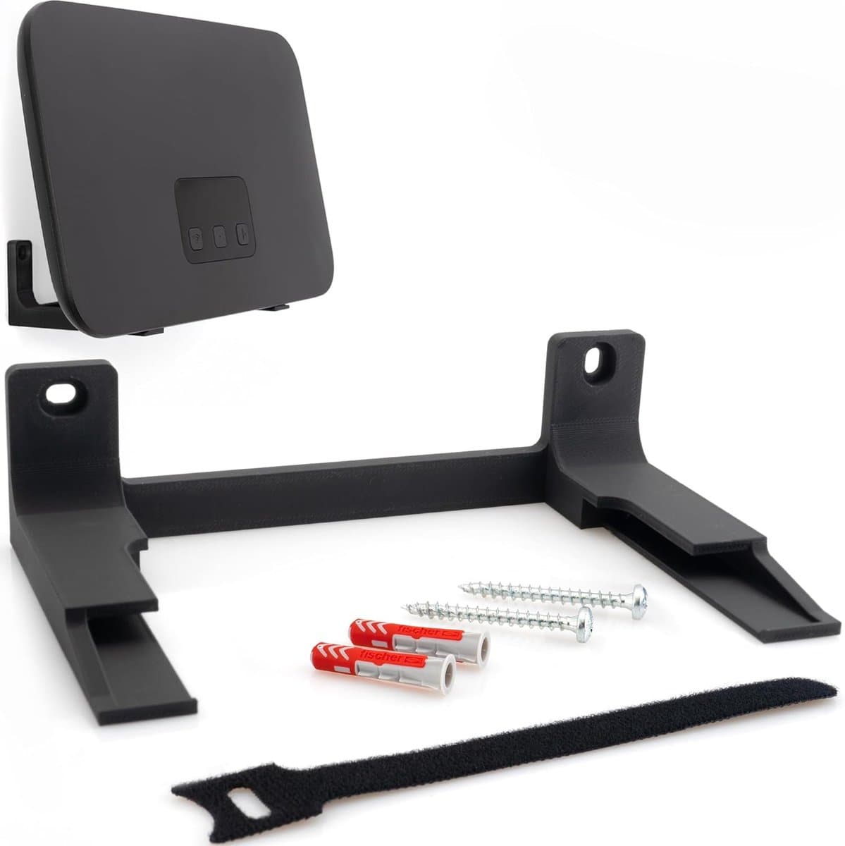 Wandhouder voor Telekom Speedport Smart 4 Plus Router WLAN houder houder wandhouder met kabelmanagement incl. bevestigingsmateriaal