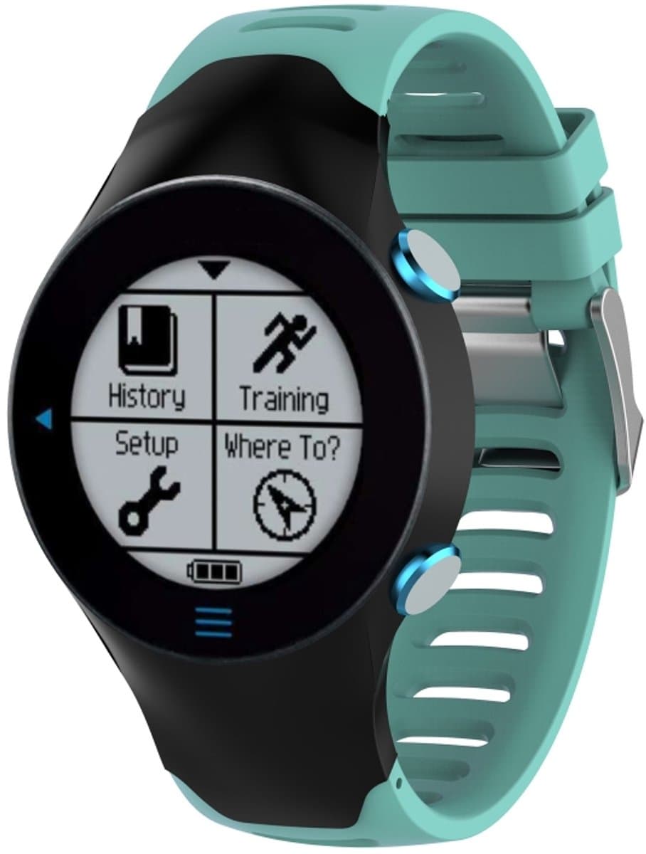 Smart Watch siliconen polsband horlogeband voor Garmin Forerunner 610 (mintgroen)