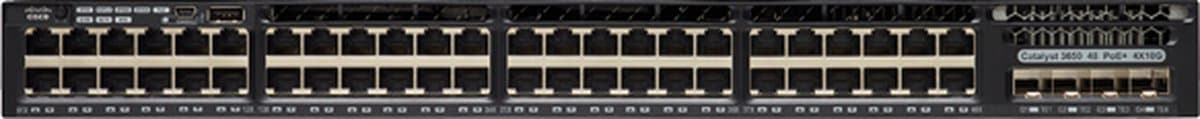 Cisco Catalyst WS-C3650-48TD-E netwerk-switch Managed L3 Gigabit Ethernet (10/100/1000) 1U Zwart