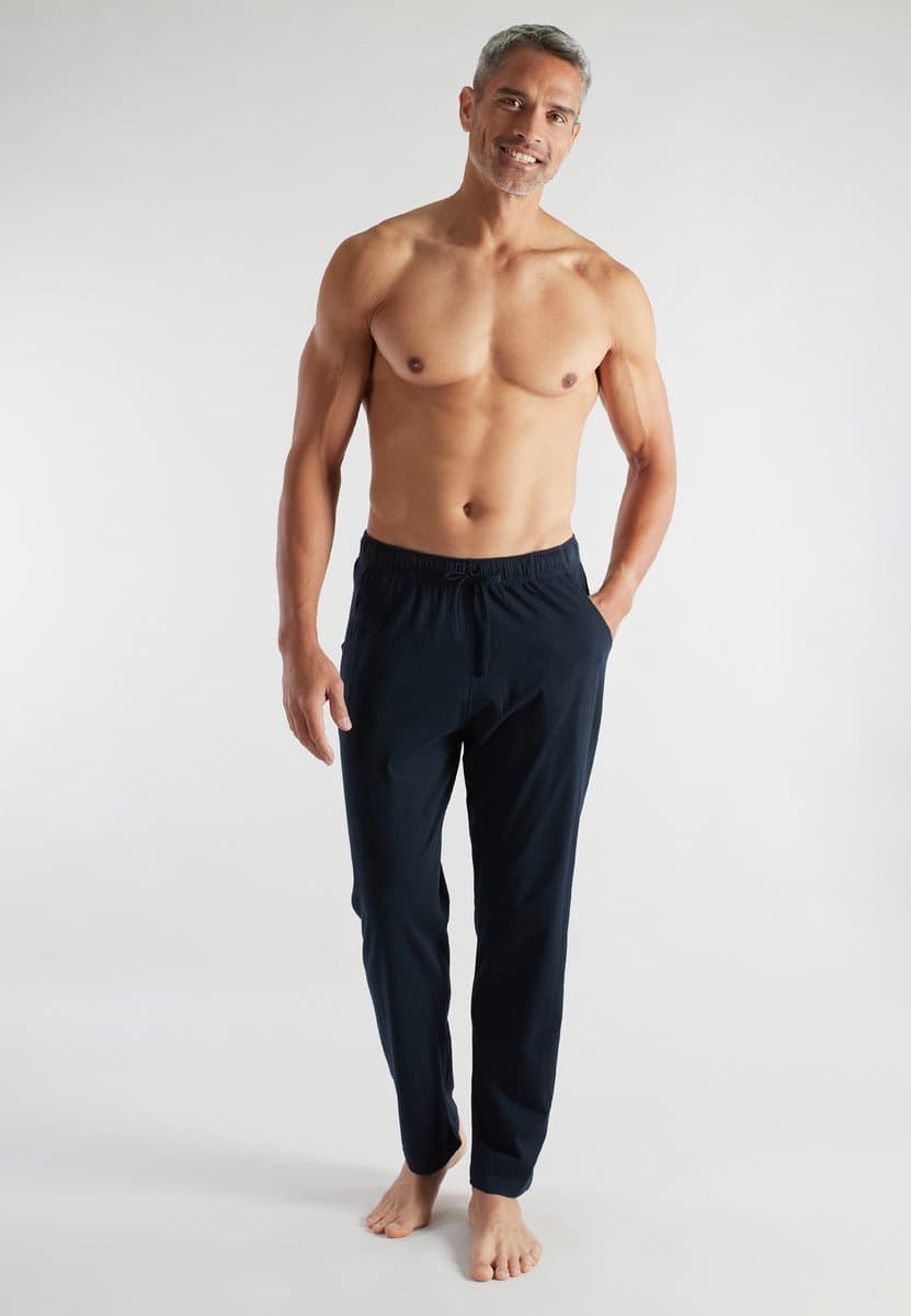 CECEBA Sapporo Heren pyjama/loungebroek lang - Blauw