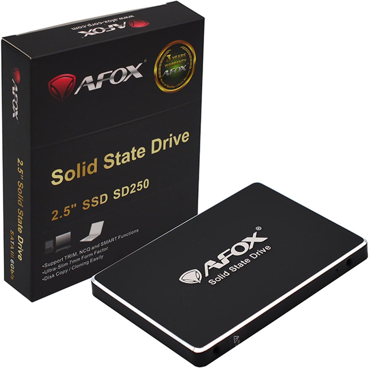 AFOX SD250-128GN internal solid state drive 128 GB 2.5" SATA III 3D NAND