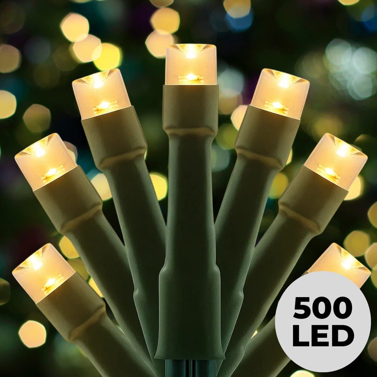 Lomera Kerstboomverlichting - Kerstverlichting - Kerstlampjes met Haspel - 500 LED Lampjes - Extra Warm Wit - 10 Meter Lichtsnoer - Binnen en Buiten - Timerfunctie 6 Uur - 8 Lichtfuncties - Ip44 - Clusterverlichting - Micro Cluster