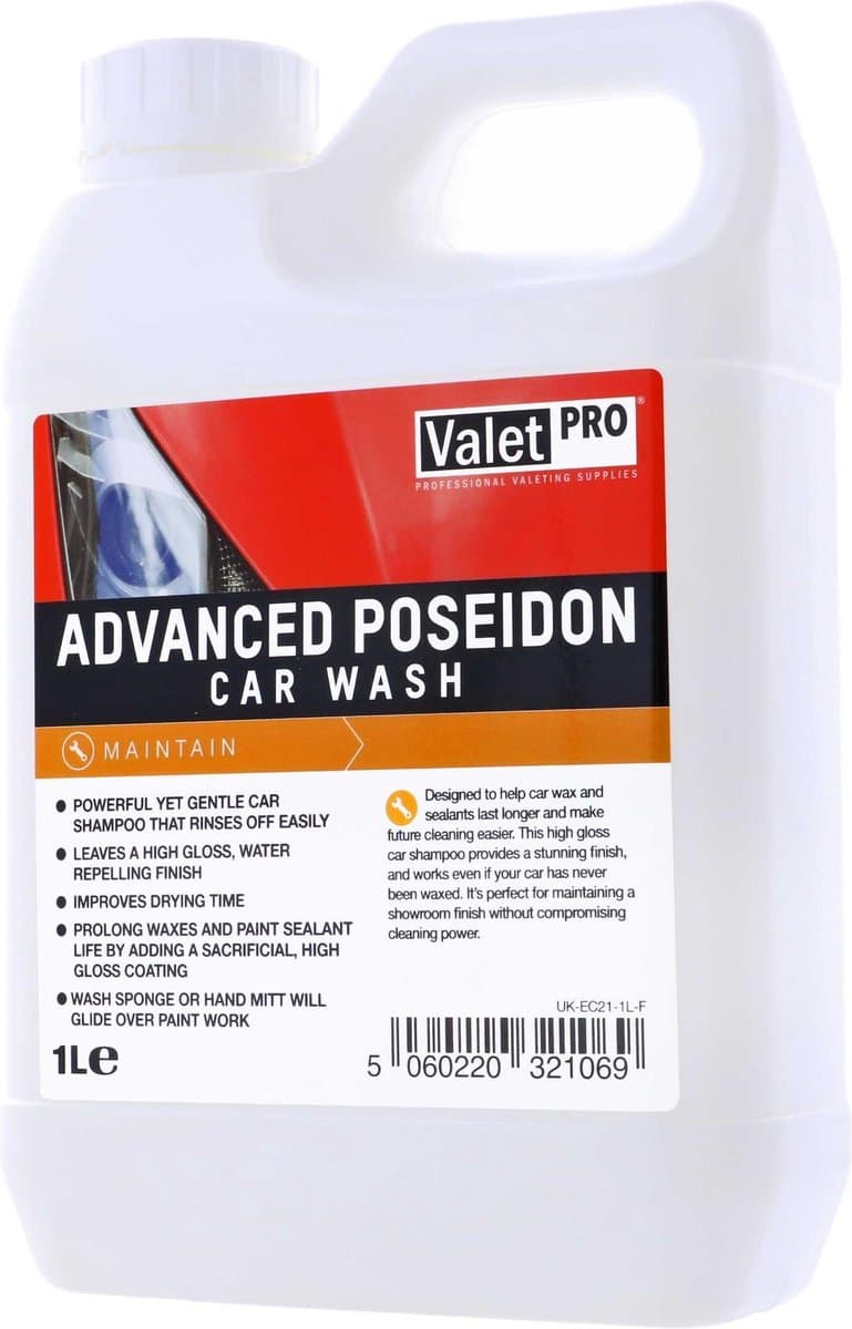 Valet Pro Advanced Poseidon Car Wash - 1000ml