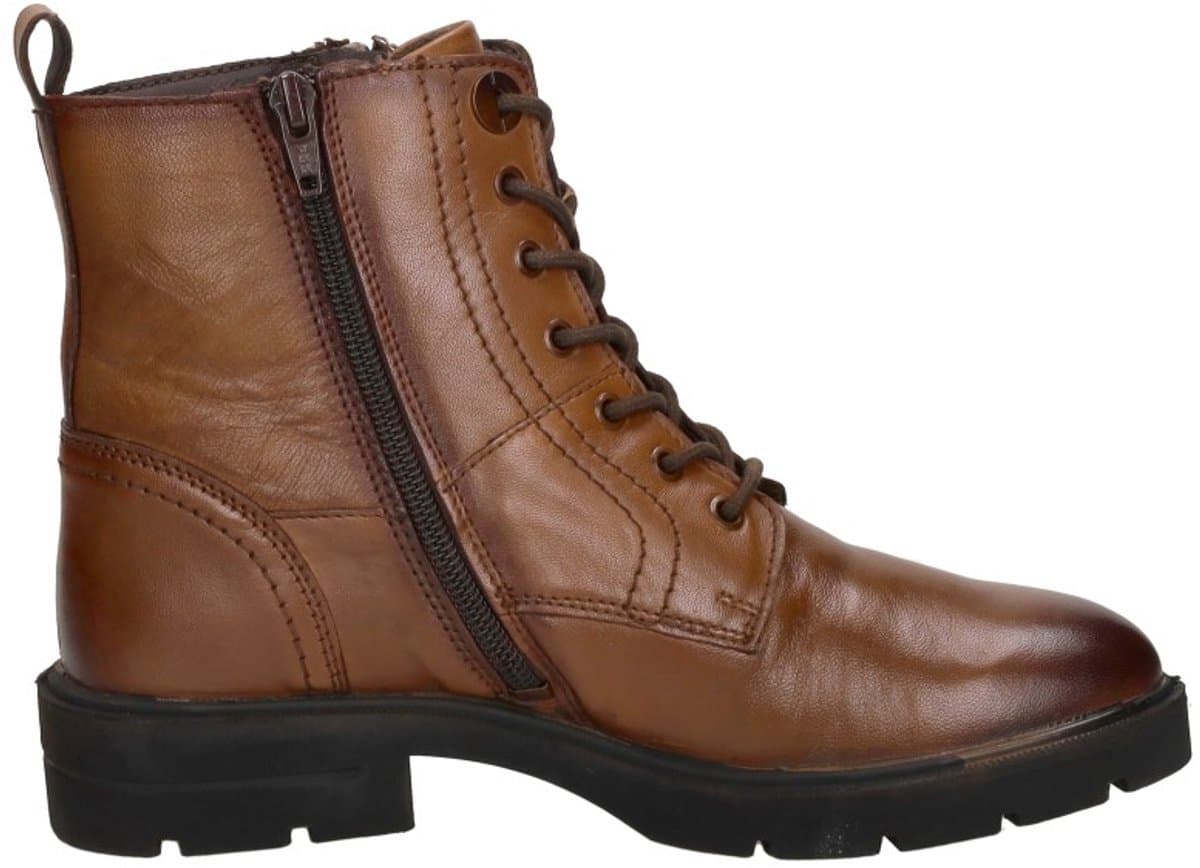 SUB55 Veterschoenen Hoog Veterschoenen Hoog - Cognac - Maat 36