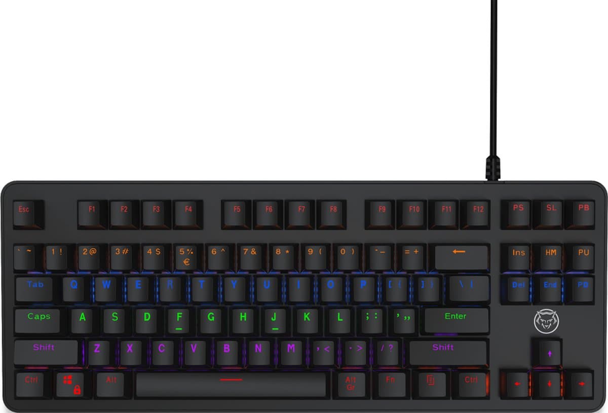 Qware Gaming - Toetsenbord - Houston - Bedraad - USB - RGB - Qwerty