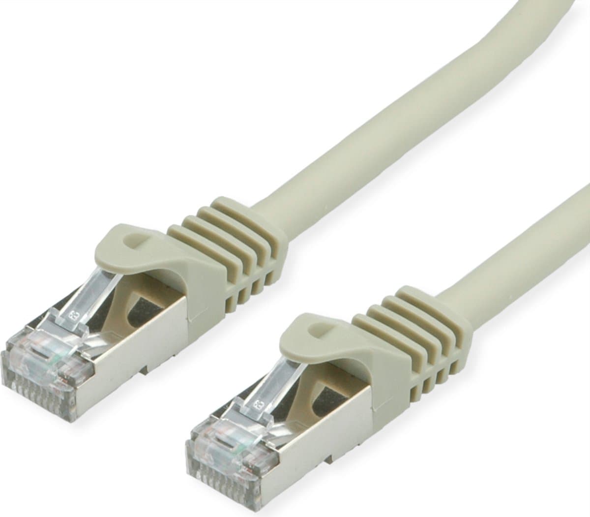 VALUE S/FTP-kabel Cat.7, met RJ-45-connectoren (500 MHz / Klasse EA), grijs, 2 m