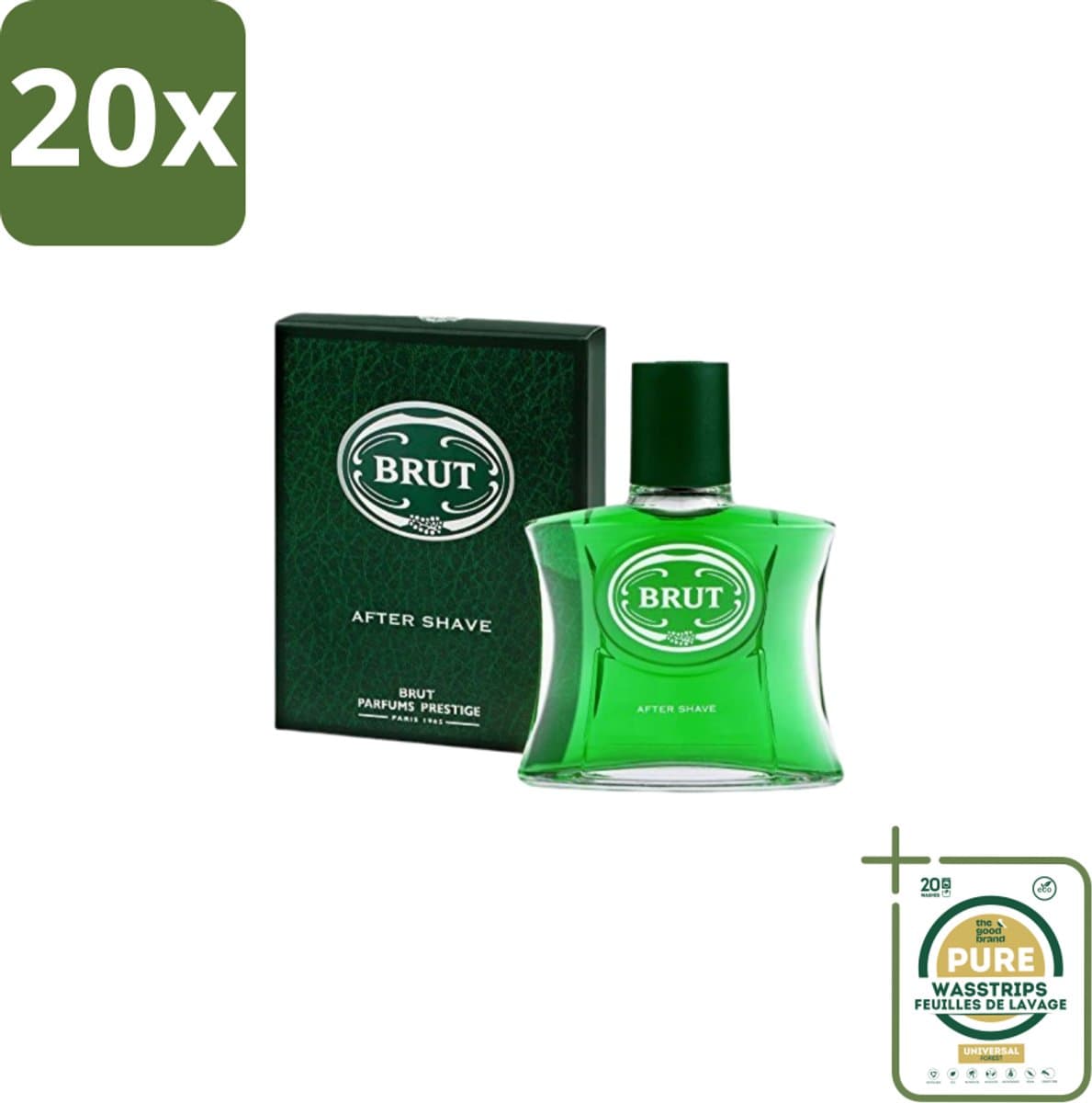 20 x Brut 33 Aftershave 100 ml - Grootverpakking - Aftershave - Herenverzorging - Klassieke Geur - Scheren - Huid Verzorging