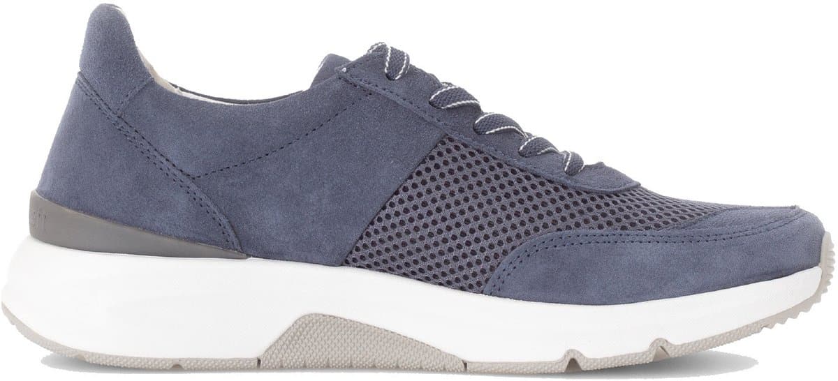 Gabor rollingsoft sensitive 86.897.16 - dames rollende wandelsneaker - Blauw - maat 38.5 (EU) 5.5 (UK)