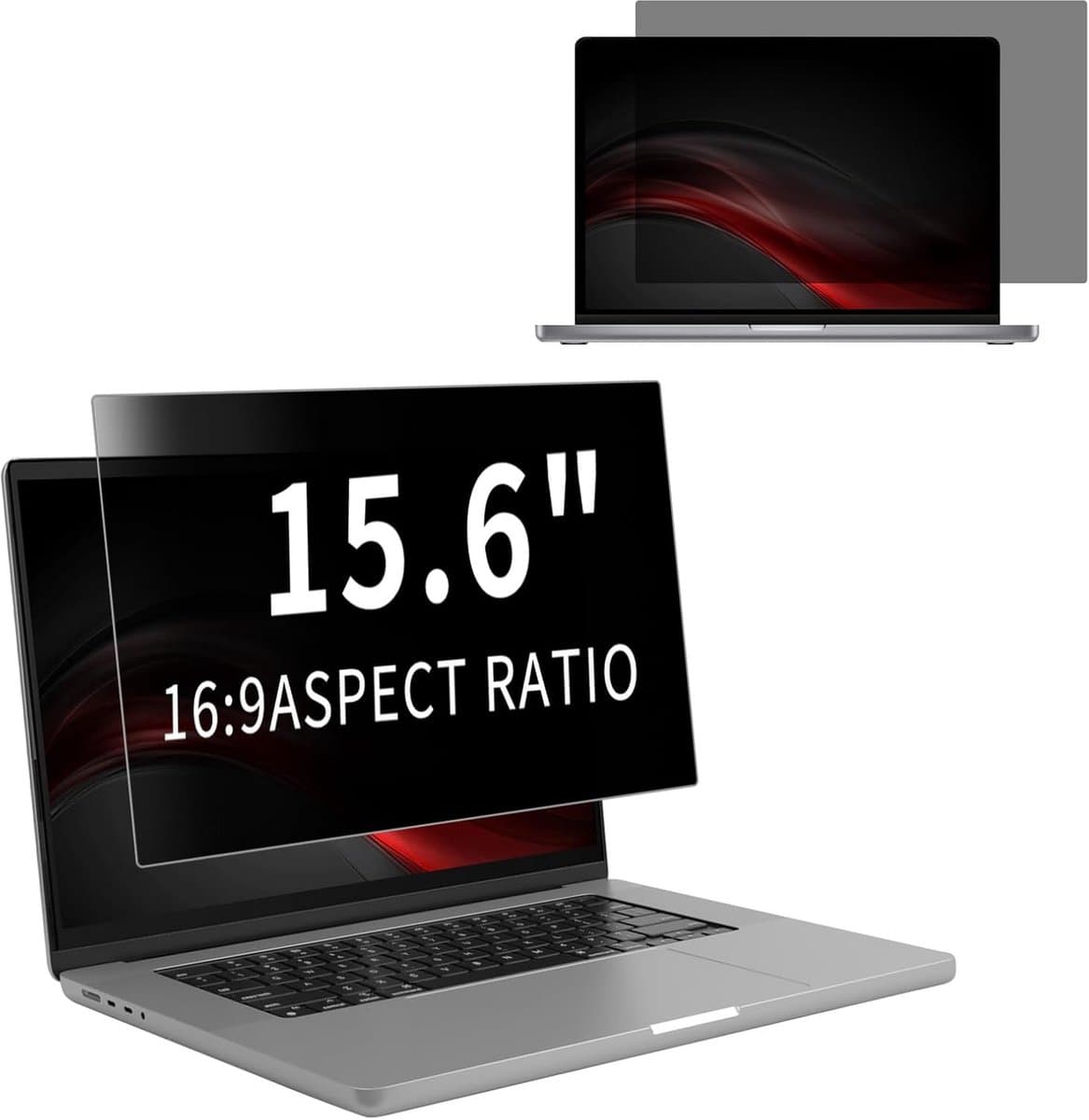 Afneembare Privacyfilter voor 15,6 inch Beeldschermen - Anti-Spy, Anti-Blauw Licht en Anti-Reflectie